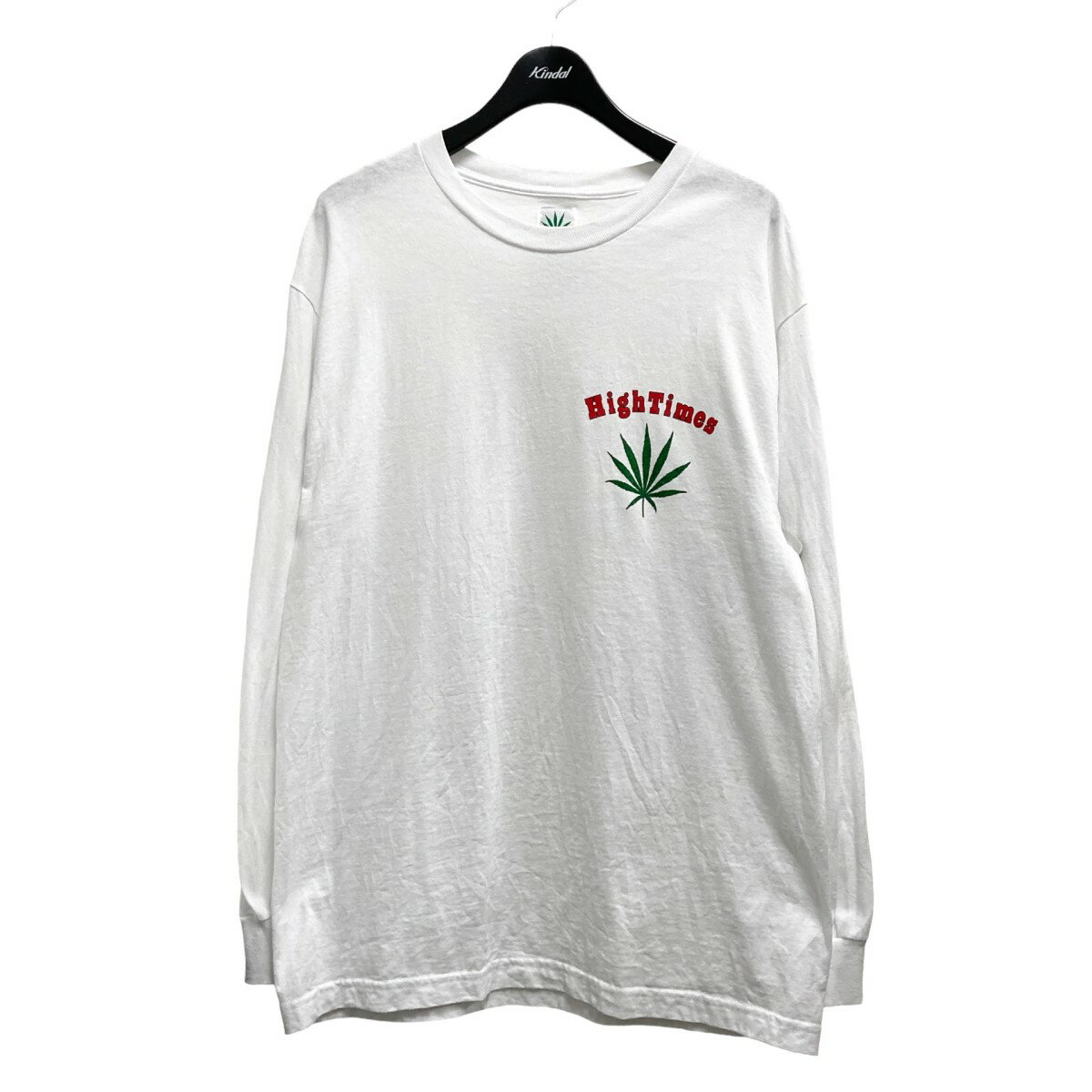 【中古】WACKO MARIA×HIGH TIMES　LONG SLEEVE T-SHIRT 24SS ホワイト サイズ：L 【260424】（ワコマリア×ハイ・タイムズ）