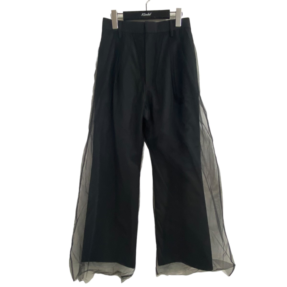 【中古】MIKA NAKASHIMA×VIVIANO　｢TULLE LAYERED TROUSERS｣パンツ ブラック サイズ：M 【260424】（ミカナカシマ×ヴィヴィアーノ）