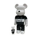 【中古】BEAR BRICK×F．C．Real Bristol×Coca Cola 100％＆400％ FCRB-200108 ブラック×ホワイト 【300424】（ベアブリック×エフシーレアルブリストル×コカコーラ）