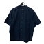 【中古】SOPHNET．S／S BAGGY BAND COLLAR SHIRT ネイビー サイズ：S