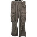 【中古】JULIUS 2024SS ｢TROUSERS FOR MALE｣オーバーサイズガスマスクカーゴパンツ グレー サイズ：2 【020524】（ユリウス）