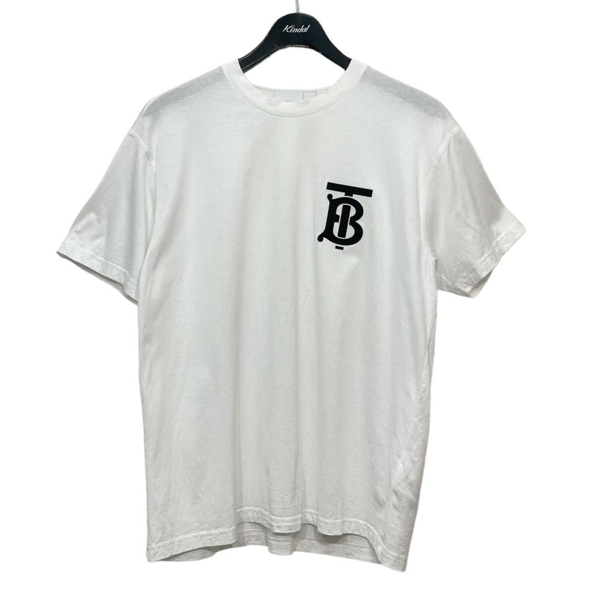 【中古】BURBERRY　TBロゴTシャツ ホワイト サイズ：XS 【020524】（バーバリー）