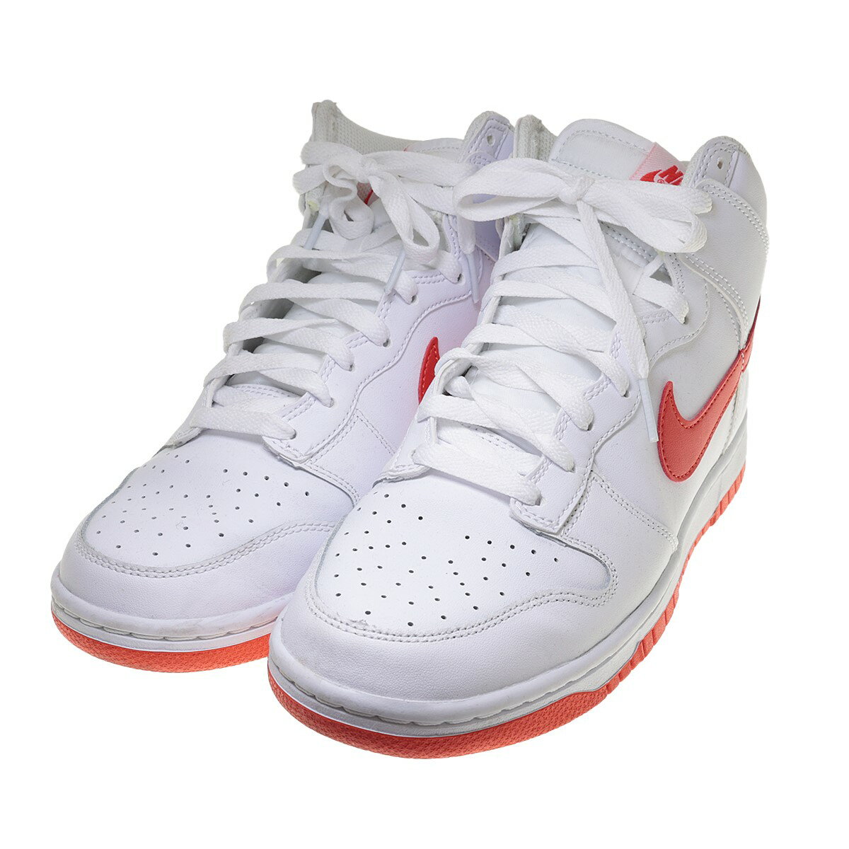 NIKE　Dunk High Picante Red ダンクハイ　スニーカー DV0828-100 ホワイト／オレンジ サイズ：26.5cm （ナイキ）