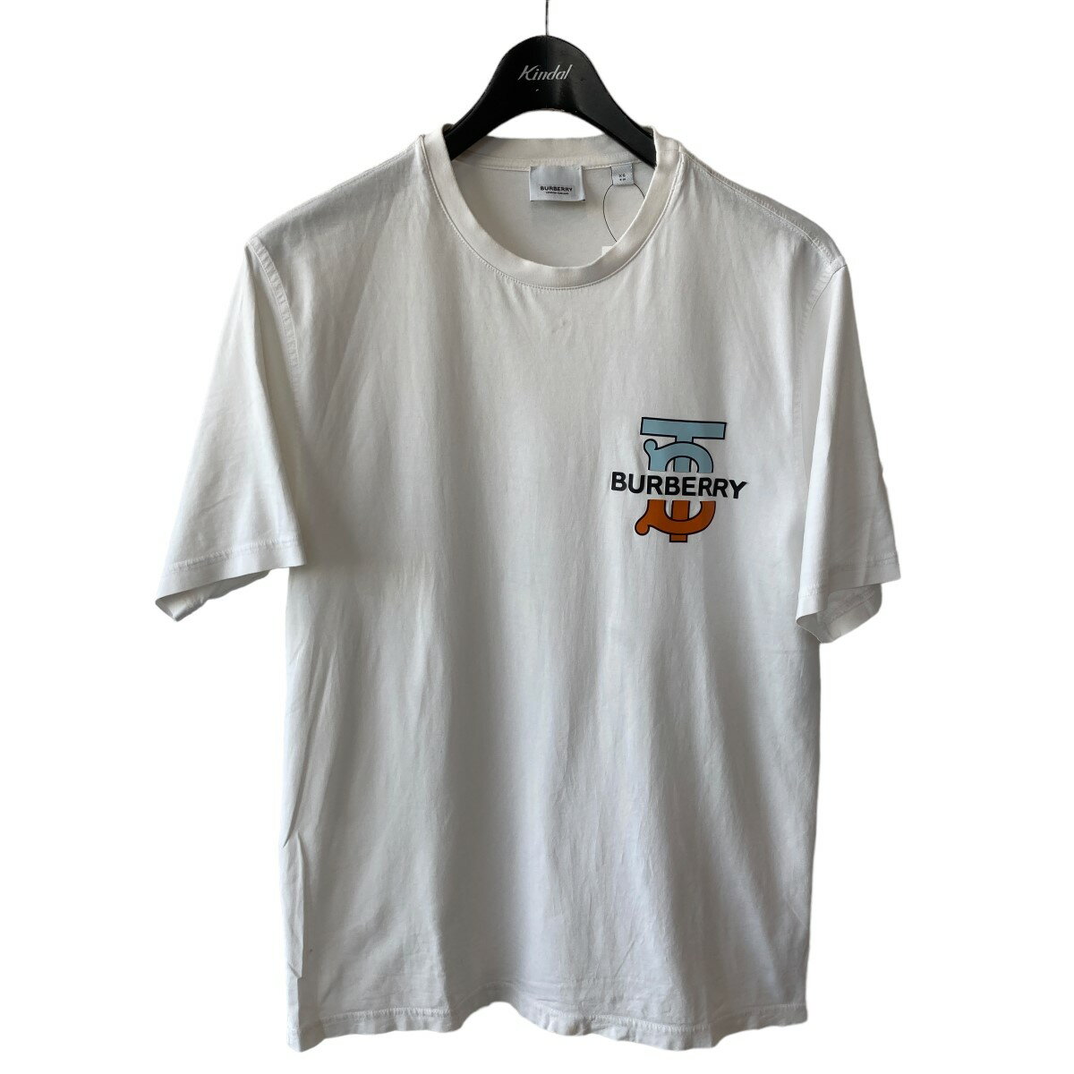 【中古】BURBERRY　TBロゴプリントTシャツ Tシャツ 8032186 ホワイト サイズ：XS 【050524】（バーバリー）