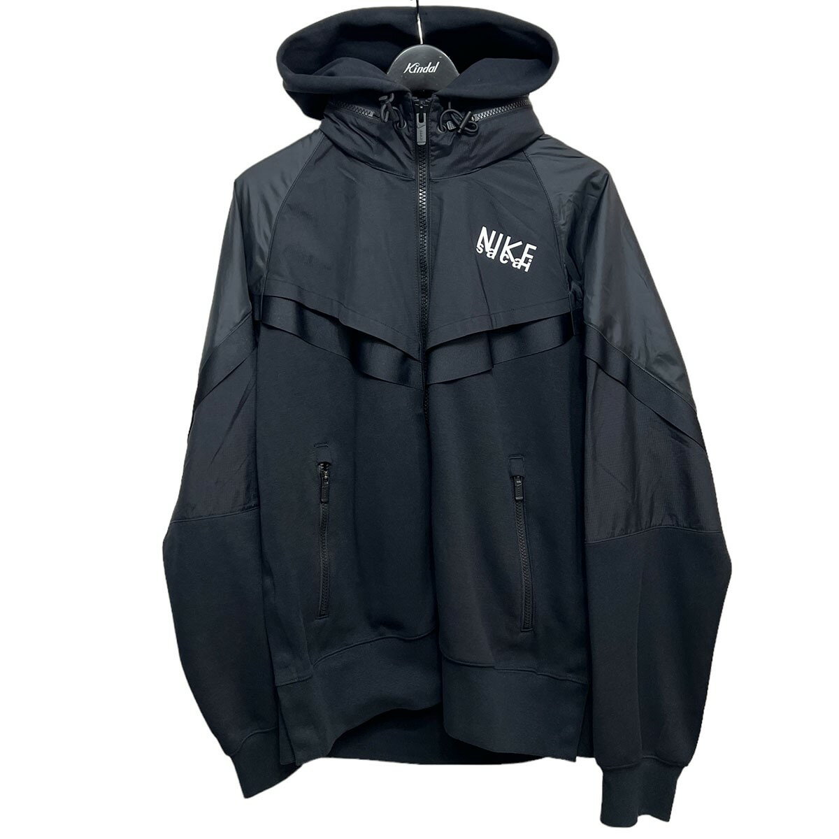 【中古】sacai×NIKE　AS M NRG Full Zip Hoodie ブラック サイズ：L 【040524】（サカイ×ナイキ）