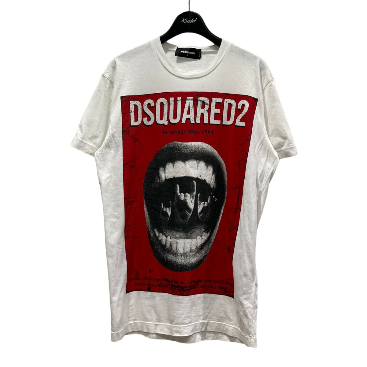 【中古】DSQUARED2　プリントTシャツ S