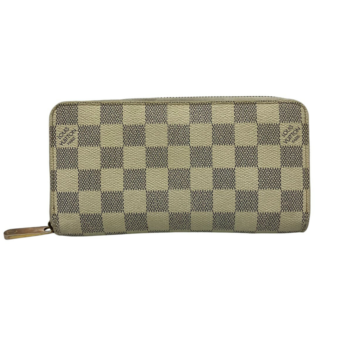 【中古】LOUIS VUITTON ジッピーウォレット ダミエ 長財布 N60019 ホワイト 【050524】（ルイヴィトン）