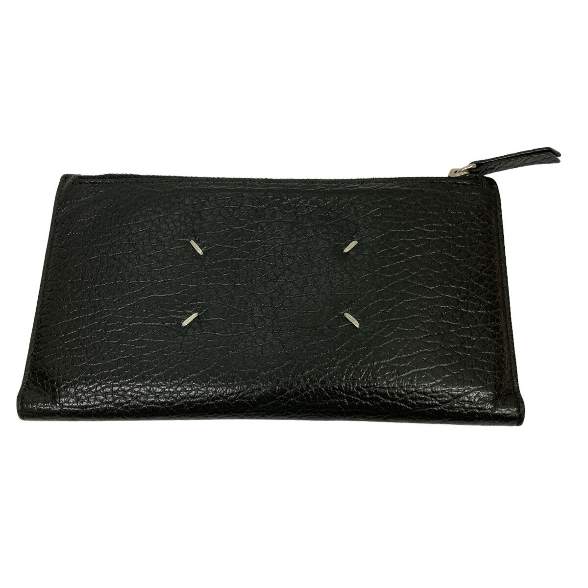 yÁzMaison Magiela 11@Leather zip-edge wallet WbvOEHbg S56UI0142 ubN TCYFONE SIZE y090524zi]}WF11j