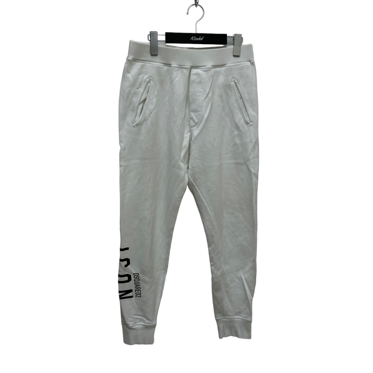 【中古】DSQUARED2　スウェットパンツ S79KA0004 ホワイト サイズ：XS 【100524】（ディースクエアード）