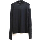 【中古】LIMIfeu 2023SS 60/2 C SJ+PE TULLE COMBI SWITCHING ハイネックT ブラック サイズ:2 【110524】(リミフゥ)