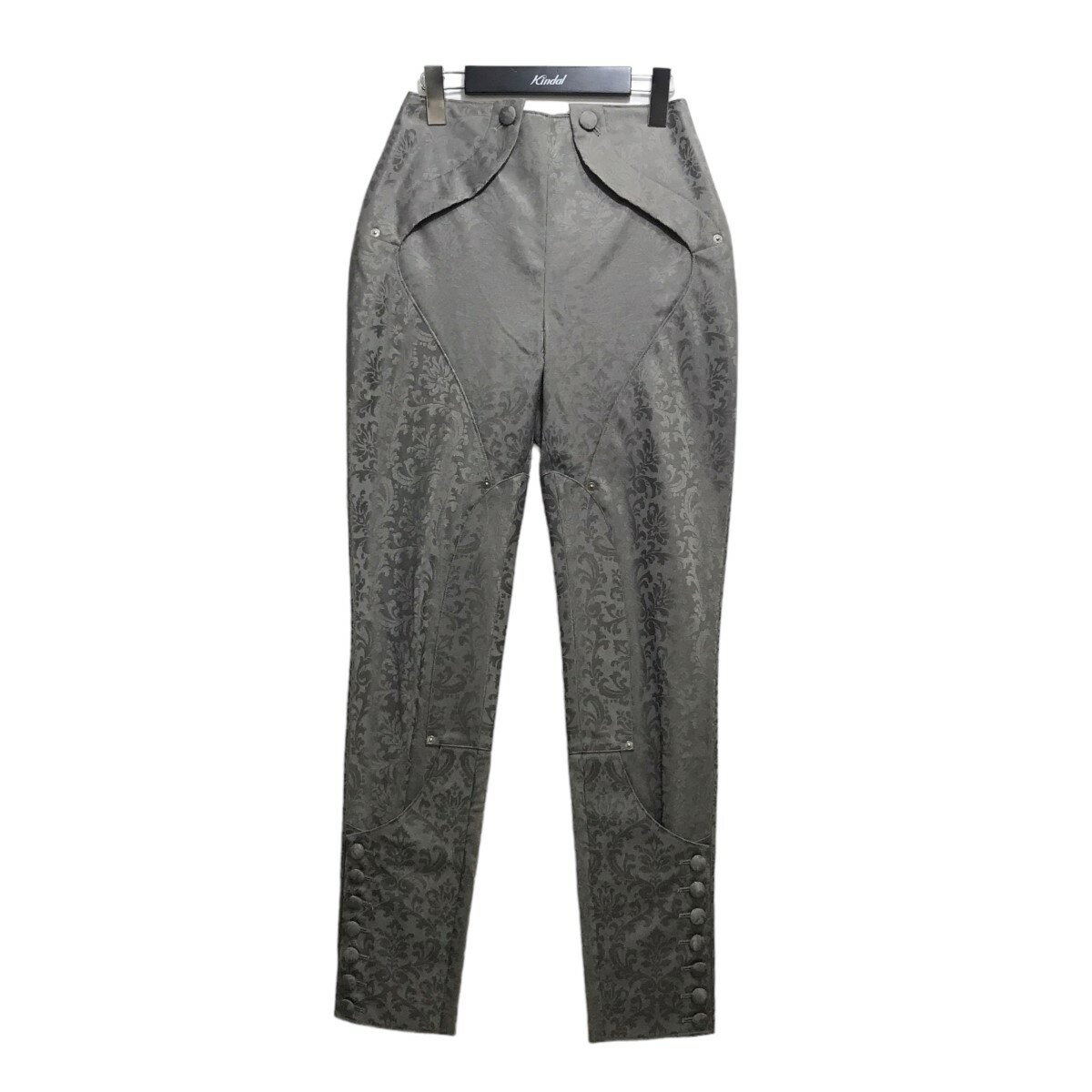 【中古】keisuke yoshida　20AW jodhpurs pants 総柄パンツ グレー 【140524】（ケイスケヨシダ）