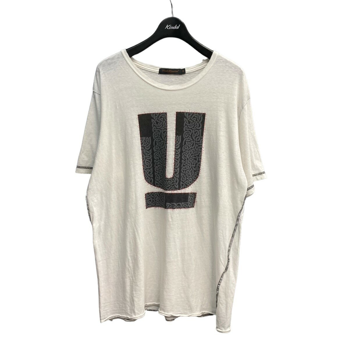 【中古】UNDERCOVERISM 03SS Scab期 ダメージ加工クルーネックプリントTシャツ ホワイト サイズ：M 【140524】（アンダーカバーイズム）