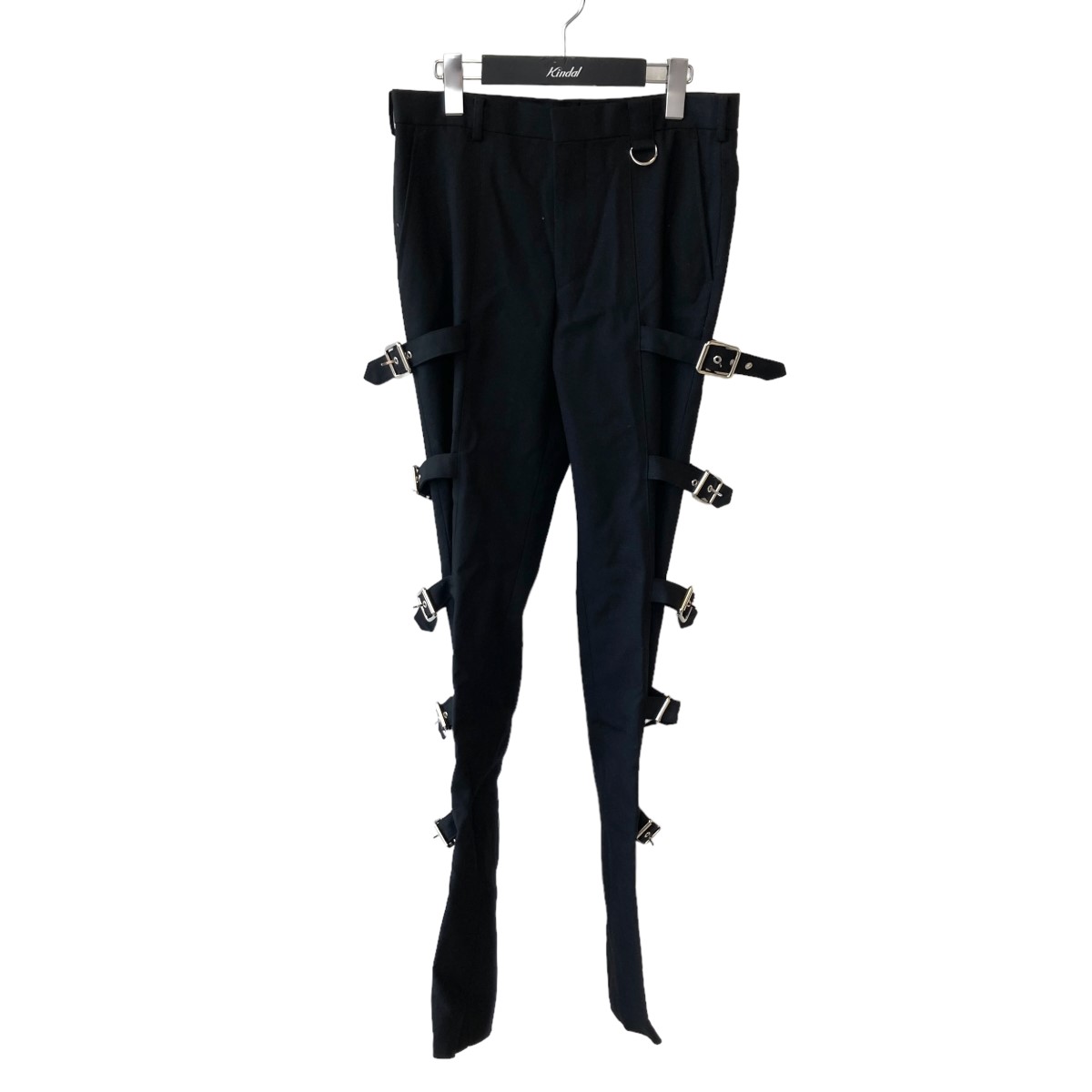 【中古】JOHN LAWRENCE SULLIVAN　BONDAGE TROUSERS ブラック サイズ：44 【150524】（ジョンローレンスサリバン）