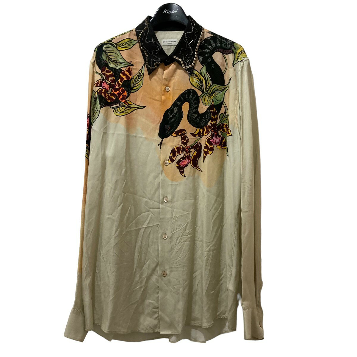 【中古】DRIES VAN NOTEN　ロングスリーブシャツ オレンジ サイズ：48 【160524】（ドリスヴァンノッテン）