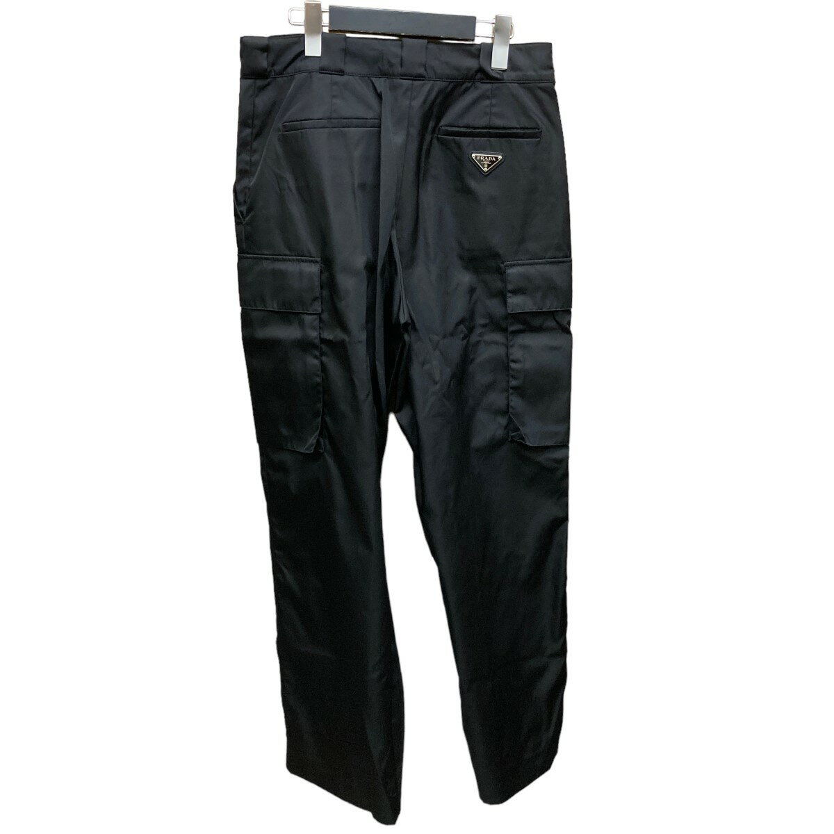 【中古】PRADA三角プレート付リナイロンカーゴパンツ 22Y900 ブラック サイズ:38S【価格見直し】