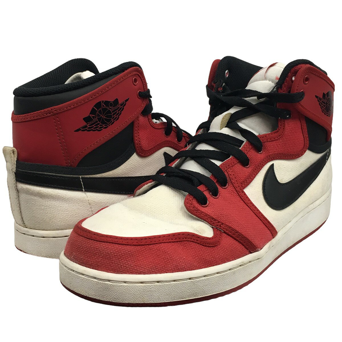 【中古】NIKEAir Jordan 1 Retro KO High エア ジョーダン ケーオー ハイ スニーカー Chicago レッド × ホワイト × ブラック　シカゴカラー サイズ：28CM