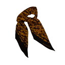 【中古】GUCCI アニマル柄 シルクスカーフ ブラウン サイズ:FREE 【300524】(グッチ)