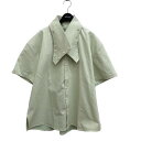 【中古】AV VATTEVFunnel Neck Shirt 半袖シャツ S.01.H グリーン サイズ:M【価格見直し】