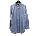 【中古】RALPH LAUREN YARMOUTH ボタンダウンシャツ スカイブルー サイズ:17-33 【310524】(ラルフローレン)