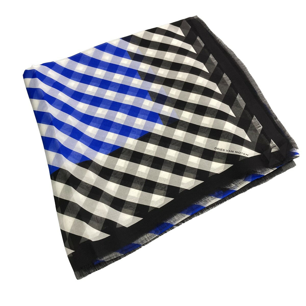 【中古】DRIES VAN NOTEN スカーフ ブラック サイズ:- 【050624】(ドリスヴァンノッテン)