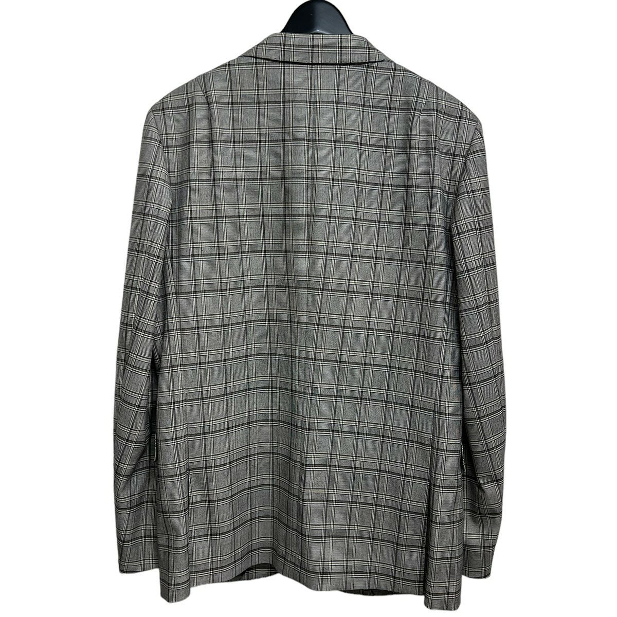 【中古】DRESSTERIOR　グレンチェック LYS セットアップスーツ テーラードジャケット＆スラックス 086-48012／086-78017 グレー サイズ：48/82 【090624】（ドレステリア）