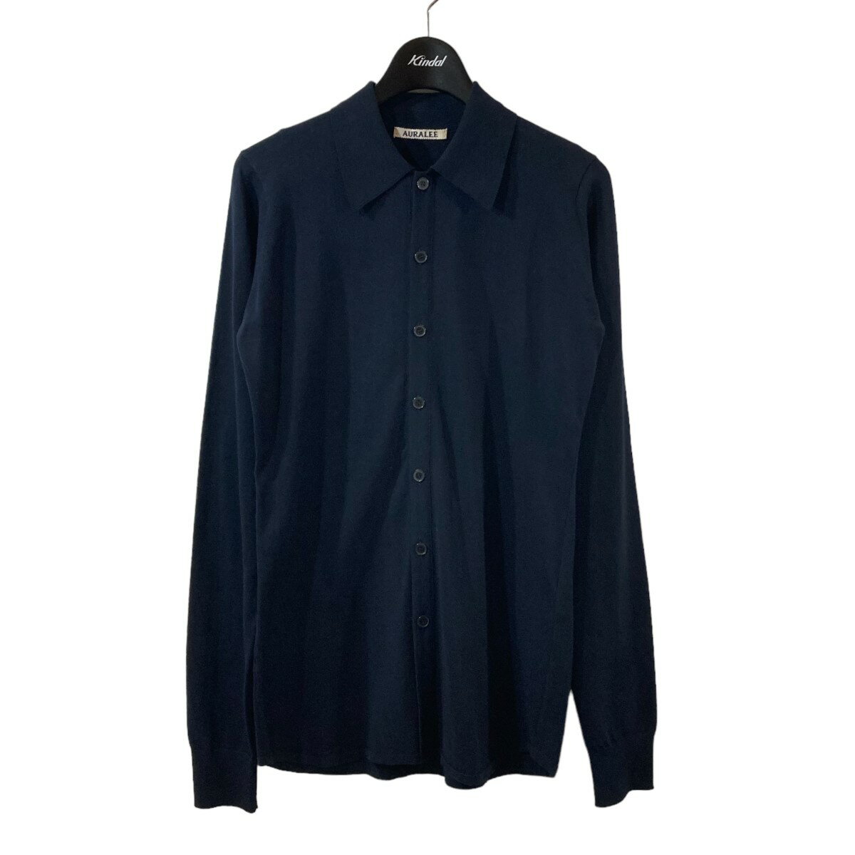 【中古】AURALEEカーディガン A24SC04PD ネイビー サイズ：1【価格見直し】