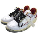 【中古】NIKE×OFFWHITE「Air Jordan 2 Low White and Varsity Red 」 ローカットスニーカー DJ4375 106 ホワイト×アイボリー×レッド サイズ:25.5cm【価格見直し】