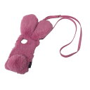 【中古】BALENCIAGA IPHONE12 PRO対応 Fluffy Bunny ファースマホケース ピンク 【200624】(バレンシアガ)
