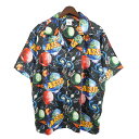 【中古】ASSIDBad World Hawaiian Shirt バッド ワールド ハワイアン シャツ マルチカラー サイズ:XL【価格見直し】