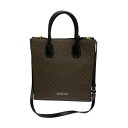 【中古】MICHAEL KORSMK モノグラム 2WAYトートバッグ 35F1GM9T8B ブラウン×ブラック サイズ:ONE SIZE【価格見直し】