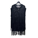 【中古】MIKAESHIN24SS ニットベスト 24SS-0502 ブラック サイズ:1【価格見直し】