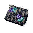 【中古】Christian Dior×Kenny Scharf 二つ折り財布 ベージュ 【040724】(クリスチャンディオール×ケニーシャーフ)