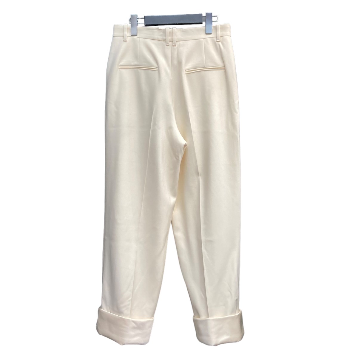 【中古】THE ROWCASSANDRO PANT サテンダブルヘムパンツ 6341 W1904 アイボリー サイズ：4【価格見直し】