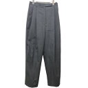 【中古】IIROT「Suspender Tuck Pants」 サスペンダータックパンツ 019-022-WP43 グレー サイズ:38【価格見直し】