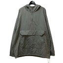 【中古】BIBLIOTHERKハーフジップナイロンパーカー グレー サイズ:F【価格見直し】