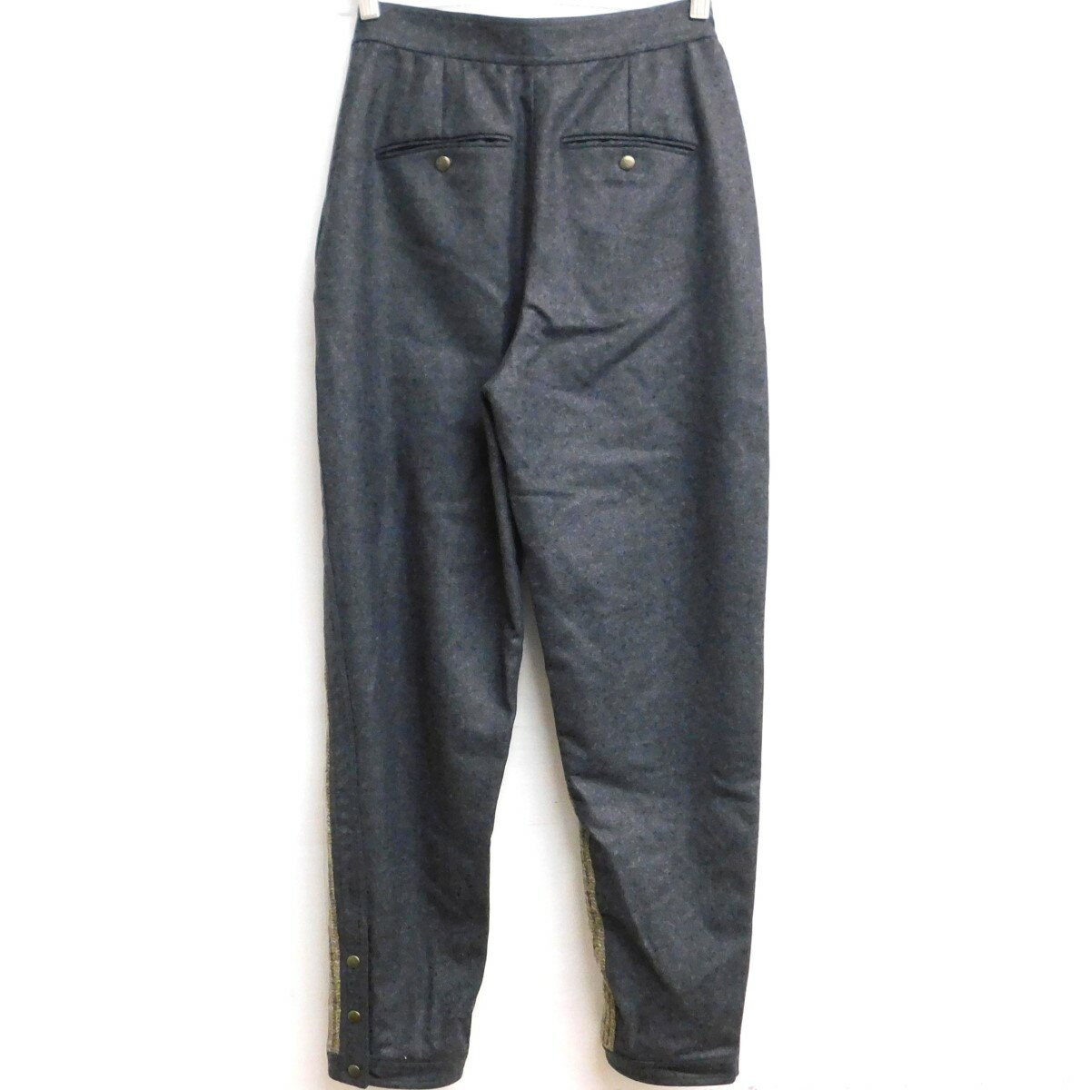 【中古】Chloe　切替ニットパンツ グレー×ブラウン サイズ：34 【200724】（クロエ）