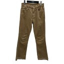 【中古】motherINSIDER CROP STEP FRAY コーデュロイパンツ 3110600658 ベージュ サイズ:24【価格見直し】
