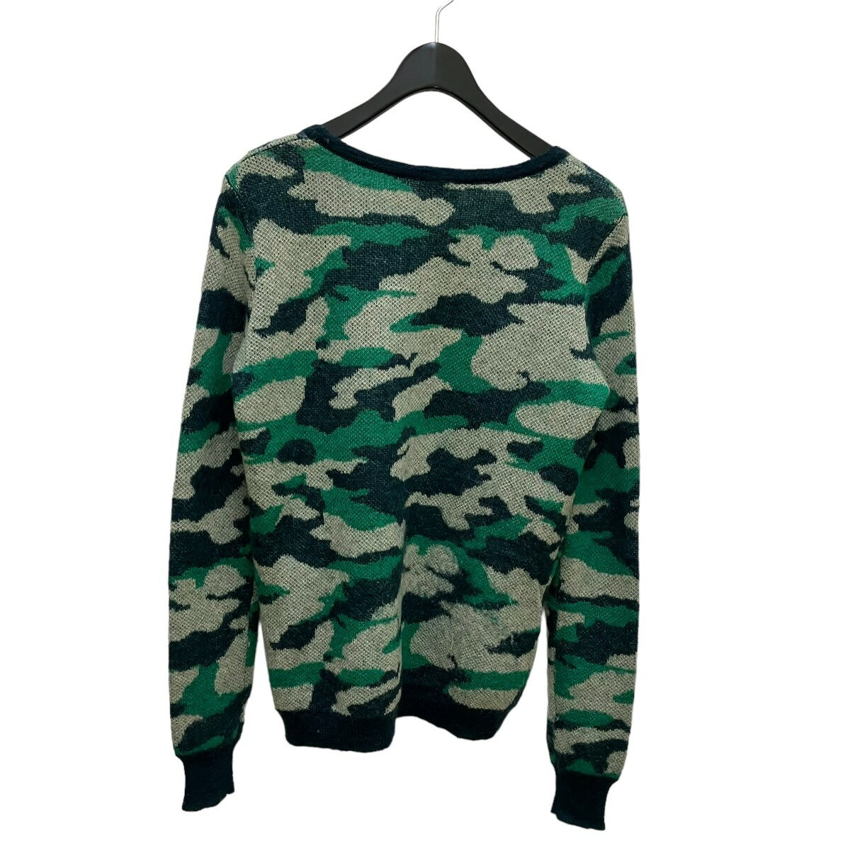 【中古】Berenice　カモフラ×スター モヘアニット グリーン サイズ：XS 【250724】（ベレニス）