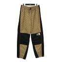 【中古】GUCCI×THE NORTH FACEGGジャガードパンツ 671191 ベージュ サイズ:42【価格見直し】