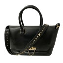【中古】VALENTINO GARAVANI2WAYショルダーバッグ ブラック【価格見直し】