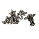 【中古】DIOR BEE アシンメトリーイヤリング シルバー 【080824】(ディオール)(4)