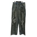 【中古】BALENCIAGA 23AW PATCHED POCKET BAGGY JEANS ダメージ加工 バギー デニムパンツ 751111 インディゴ サイ...