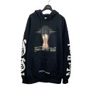 【中古】OFFWHITEWcman Movie Hooded Sweatshirt OMBB009F17192056 ブラック サイズ:XS【価格見直し】