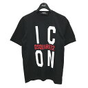 【中古】DSQUARED2RENNY FIT ロゴプリントTシャツ S80GC0024 ブラック サイズ:S【価格見直し】(4)