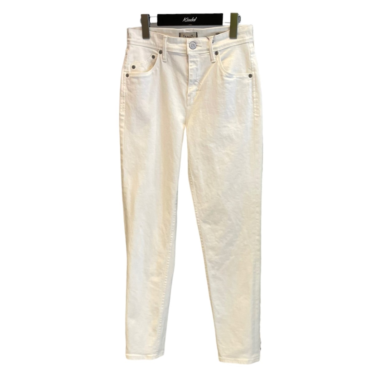 【中古】YANUK Spill Proof スリムテーパードパンツ RUTH ホワイト サイズ:24 【120824】(ヤヌーク)