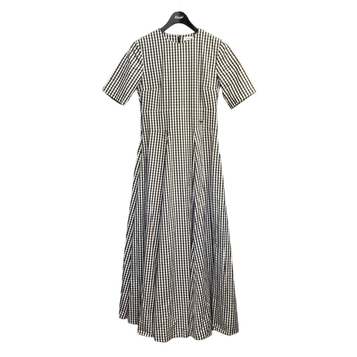 【中古】MADISON BLUE　FIT＆FLARE DR S S GINGHAM クルーネックフレアワンピース MB231-4003 ブラック サイズ：m 【200824】（マディソンブルー）のサムネイル