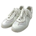 【中古】foot the coacherNON SPORT SNEAKERS スニーカー ホワイト サイズ:8.5【価格見直し】