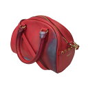 【中古】UNDERCOVER汚れ加工ショルダーバッグ レッド【価格見直し】