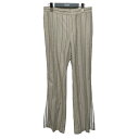 【中古】SCENTOFパターンウール ストライプパンツ 22030586309030 ベージュ サイズ:40【価格見直し】