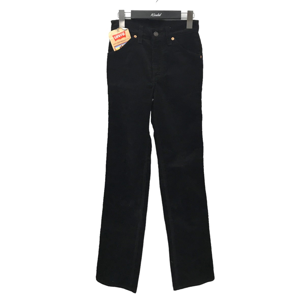 【中古】LEVI’S　630 コーデュロイパンツ ベルギー製 ブラック サイズ：W27×L34 【010924】（リーバイス）